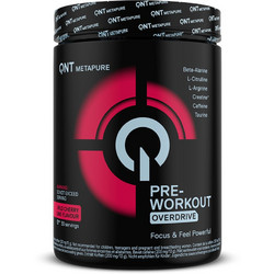 QNT Pre Workout Overdrive Wild Cherry Lime 390gr