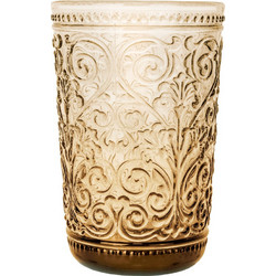 Cryspo Trio Σετ Ποτήρια Νερού Γυάλινα Tiero Brown Καφέ 410ml 6τμχ 5290650