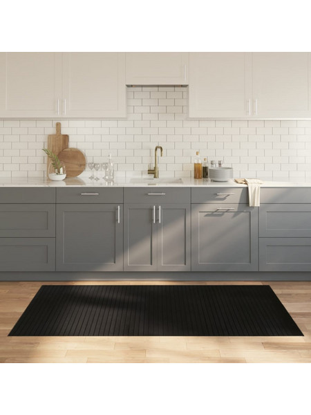 vidaXL Χαλί 100x200cm Μαύρο Μπαμπού 376804
