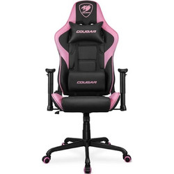 Cougar Armor Elite Καρέκλα Gaming Δερματίνης με Ρυθμιζόμενα Μπράτσα Μαύρη Ροζ 4710483775567