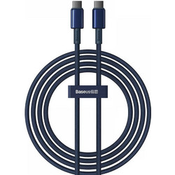 Baseus Tungsten Gold Braided USB-C to USB-C 100W 2m Blue P10319800321-04