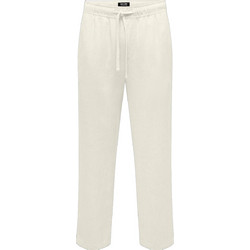 Only & Sons Ανδρικό Παντελόνι Loose Εφαρμογή Εκρού 22030249
