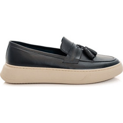 Damiani Ανδρικά Μοκασίνια Loafers Δερμάτινα Μαύρα 4300
