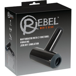 Rebel with 2 Functions Jerk of Simulation Pocket Αυνανιστήρι με Δόνηση