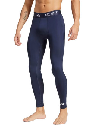 Adidas Techfit Ανδρικό Κολάν Μακρύ Navy Μπλε IW5837