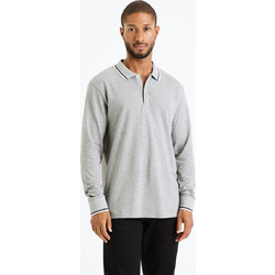 Celio Decolml Ανδρική Μπλούζα Polo Μακρυμάνικη Γκρι