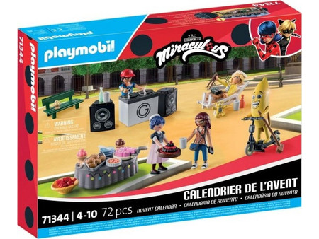 Playmobil Χριστουγεννιάτικο Ημερολόγιο Miraculous Πάρτι στο Παρίσι για 4-10 Ετών 71344