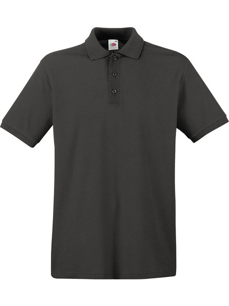 Fruit of The Loom Ανδρική Μπλούζα Polo Κοντομάνικη Ανθρακί 63-218-0