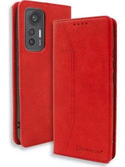 Bodycell Pu Leather Book Red (Xiaomi 12 Lite)