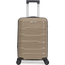 Amber AM1014 Βαλίτσα Καμπίνας 55x35x20cm με 4 Ρόδες Εκρού