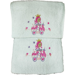 Joli Princess Car Σετ Βρεφικές Πετσέτες 2τμχ 500gr/m²