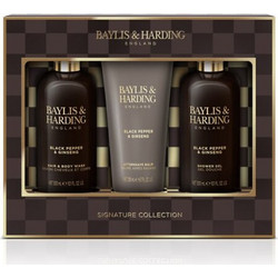 Baylis & Harding Black Pepper & Ginseng Men's Luxury Bathing Trio Set