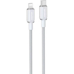 Awei CL-148L Braided USB-C to Lightning Cable 30W 1m White 841268887891400