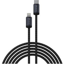 Devia EC645 Braided USB-C to Lightning Cable 27W 1m Black 6942297101722
