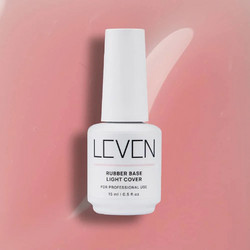 Leven Light Cover Rubber Base Ημιμόνιμο Βερνίκι Νυχιών 15ml