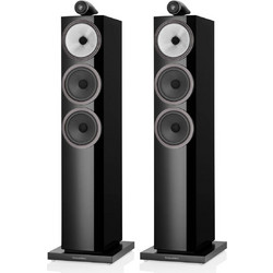 Bowers & Wilkins 703 S3 Ζεύγος Ηχείων Hi-Fi Δαπέδου 200W 3 Δρόμων Gloss Black