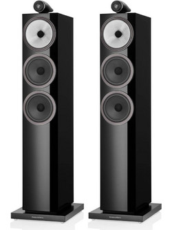 Bowers & Wilkins 703 S3 Ζεύγος Ηχείων Hi-Fi Δαπέδου 200W 3 Δρόμων Gloss Black