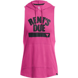 Under Armour UA Pjt Rck Ανδρικό Αθλητικό Φούτερ με Κουκούλα Φούξια 1383303-686