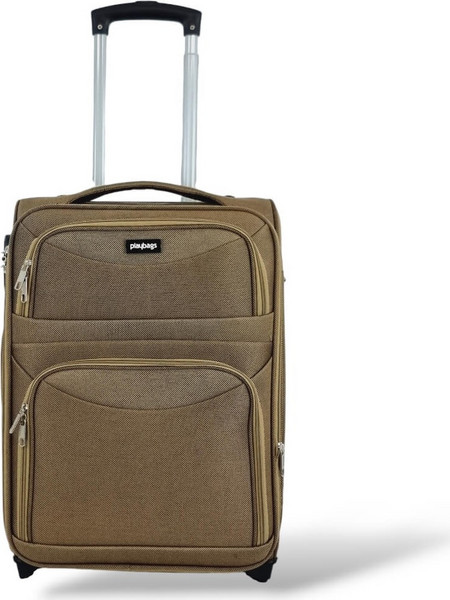 Playbags Collection PS8033C Βαλίτσα Καμπίνας 53x36x20cm με 2 Ρόδες Εκρού