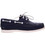 Chicago Ανδρικά Μοκασίνια Boat Shoes Δερμάτινα Navy Μπλε Λευκά 820
