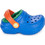 Crocs Classic Lined Clog Ανατομικές Χειμερινές Παιδικές Παντόφλες για Αγόρια με Γούνα Royal Blue 207009-4LB