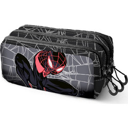 Karactermania Spider-Man Κασετίνα Βαρελάκι με 3 Θήκες Μαύρη 06503