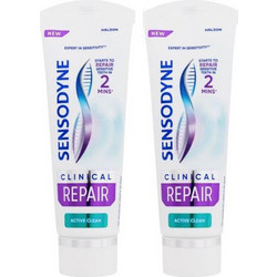 Sensodyne Clinical Repair Active Clean Οδοντόκρεμες 2x75ml