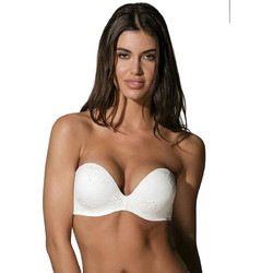 Luna Σουτιέν Strapless με Ελαφριά Ενίσχυση χωρίς Μπανέλα Λευκό 14032
