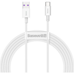 Baseus Superior Series Braided USB-A to USB-C 66W 2m White CATYS-A02