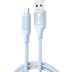 XO NB265 USB-A to USB-C 1m Light Blue 6920680854912