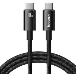 Baseus Tungsten Gold Braided USB-C to USB-C 100W 1.5m Black P10319800111-00