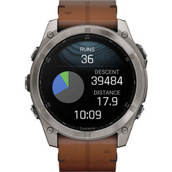 Garmin Fenix 8 AMOLED 51mm Sapphire Titanium / Chestnut Leather