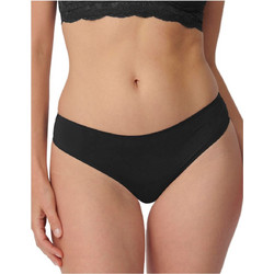 Triumph Lovely Γυναικείο String Χωρίς Ραφές με Δαντέλα Μαύρο 10182554-0004