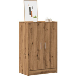 vidaXL Παπουτσοθήκη Μοριοσανίδας Δρυς M60xΠ35xY92cm 856699