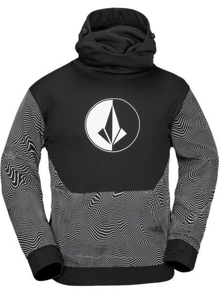 Volcom Hydro Riding Ανδρικό Φούτερ με Κουκούλα & Τσέπες Μαύρο G4152502-BPR