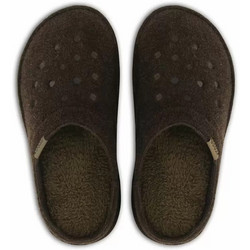 Crocs Classic Χειμερινές Ανδρικές Παντόφλες Ανατομικές Καφέ 203600-23B