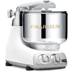 Ankarsrum 2300118 Glossy White Assistent Original Κουζινομηχανή 1500W με Ανοξείδωτο Κάδο 7lt