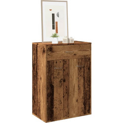 vidaXL Παπουτσοθήκη Ξύλινη Φυσικό Χρώμα M60xΠ35xY84cm 855952