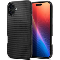 Spigen Liquid Air Back Cover Matte Black (iPhone 16 Plus)
