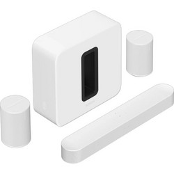 Sonos 5.1 Premium Immersive Set Sonos Beam Gen2 + 2x Sonos Era 100 + Sonos Sub Gen3 Σετ Ηχείων Home Cinema 5.1 με Wi-Fi & Ασύρματα Ηχεία White
