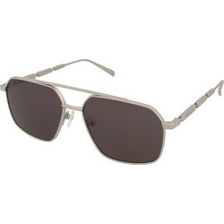 Alexander McQueen AM0477S 001 Ανδρικά Γυαλιά Ηλίου Aviator Μεταλλικά Ασημί με Μαύρο Φακό