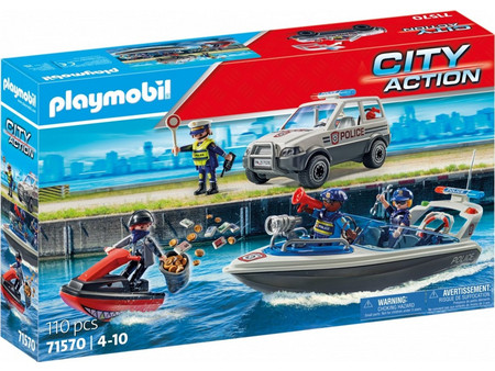 Playmobil City Action Police Water Chase για 4-10 Ετών 71570