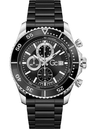 Guess Spreedracer Ανδρικό Ρολόι Χρονογράφος με Μαύρο Μεταλλικό Μπρασελέ Z51005G9MF