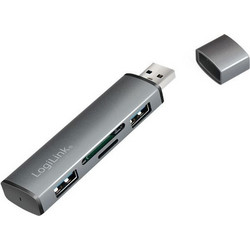 LogiLink UA0394 USB Hub 3.1 USB-A με 4 Θύρες USB-A / Card Reader