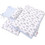 Bobono Clouds Σετ Κούνιας Light Blue 3τμχ