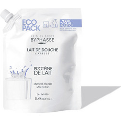Byphasse Caresse Milk Protein Κρεμώδες Αφρόλουτρο Refill 1lt
