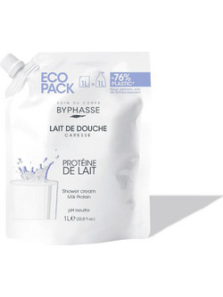 Byphasse Caresse Milk Protein Κρεμώδες Αφρόλουτρο Refill 1lt