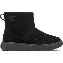 Sorel Γυναικεία Μποτάκια Πλατφόρμα Suede Μαύρα με Γούνα 2077971010