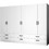Megapap Εξάφυλλη Ντουλάπα Ρούχων Ricardo Λευκή 240x51.8x181cm GP100-0066,1