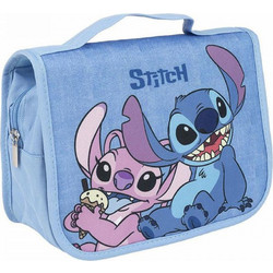 Cerda Lilo & Stitch 2100003763 Παιδικό Νεσεσέρ Ταξιδίου με Θήκες 25x5x20cm Γαλάζιο